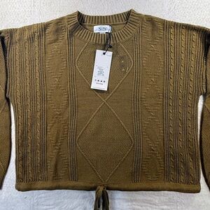 Myra Bag Brown Crew Neck Sweater medium NWT new